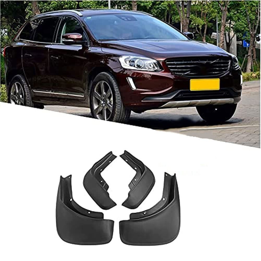 Car Mud Flaps 4Pcs For Volvo Xc60 2014-2017 Front And Rear Mud Flap Kit Splash Guards Full Protection 9084446985368