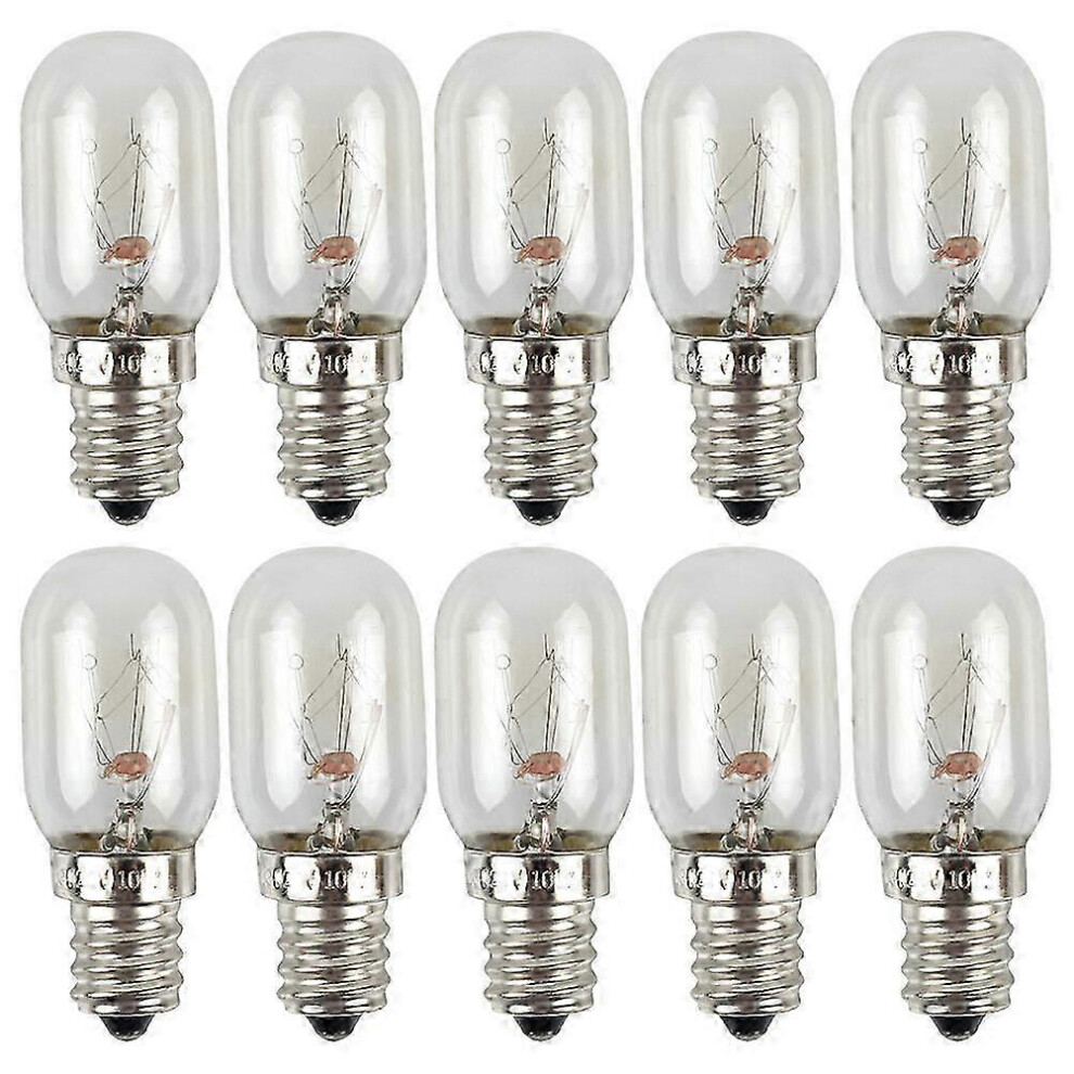10 Pack E12s Refrigerator Replacement Bulbs 10W Freezer Night Bulbs Light