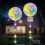 Set of 2 36 LED solar garden lights 1