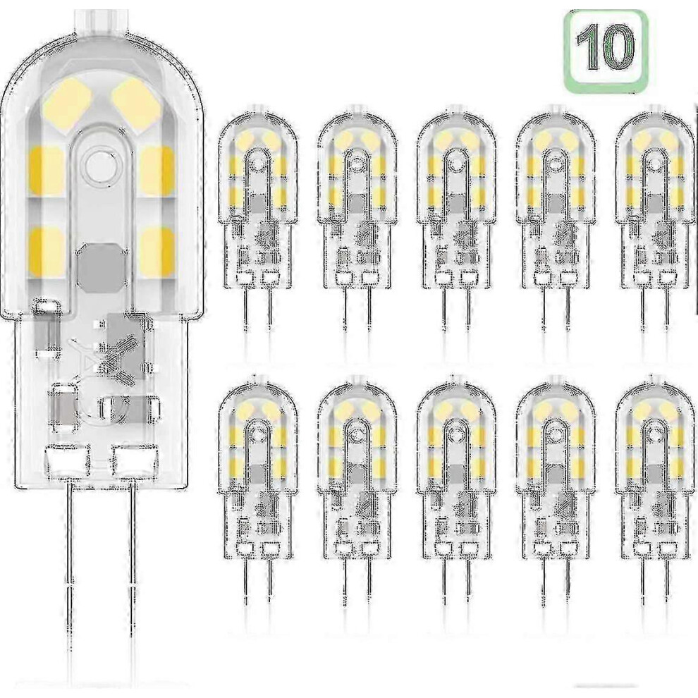 G4 LED Bulb 2W, Warm White 3000K, 12V AC/DC, 12 SMD, 200lm, Energy Class A+ (Pack of 10)