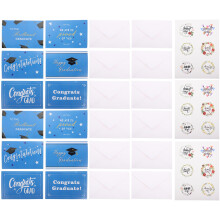 24 sets delicate afstudeerkaarten voor het afstudeerseizoen