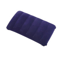 Air Cushion Pillows 47x30cm, Folding Inflatable Travel Backrest, Outdoor Camping Sleep Cushion, Dark Blue