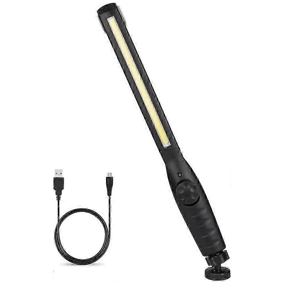 Emergency Work Usb Rechargeable Emergency Inspection Cob Flash With Magnetic Base And Hanging Hook For Diy, Working, Walking, Light
