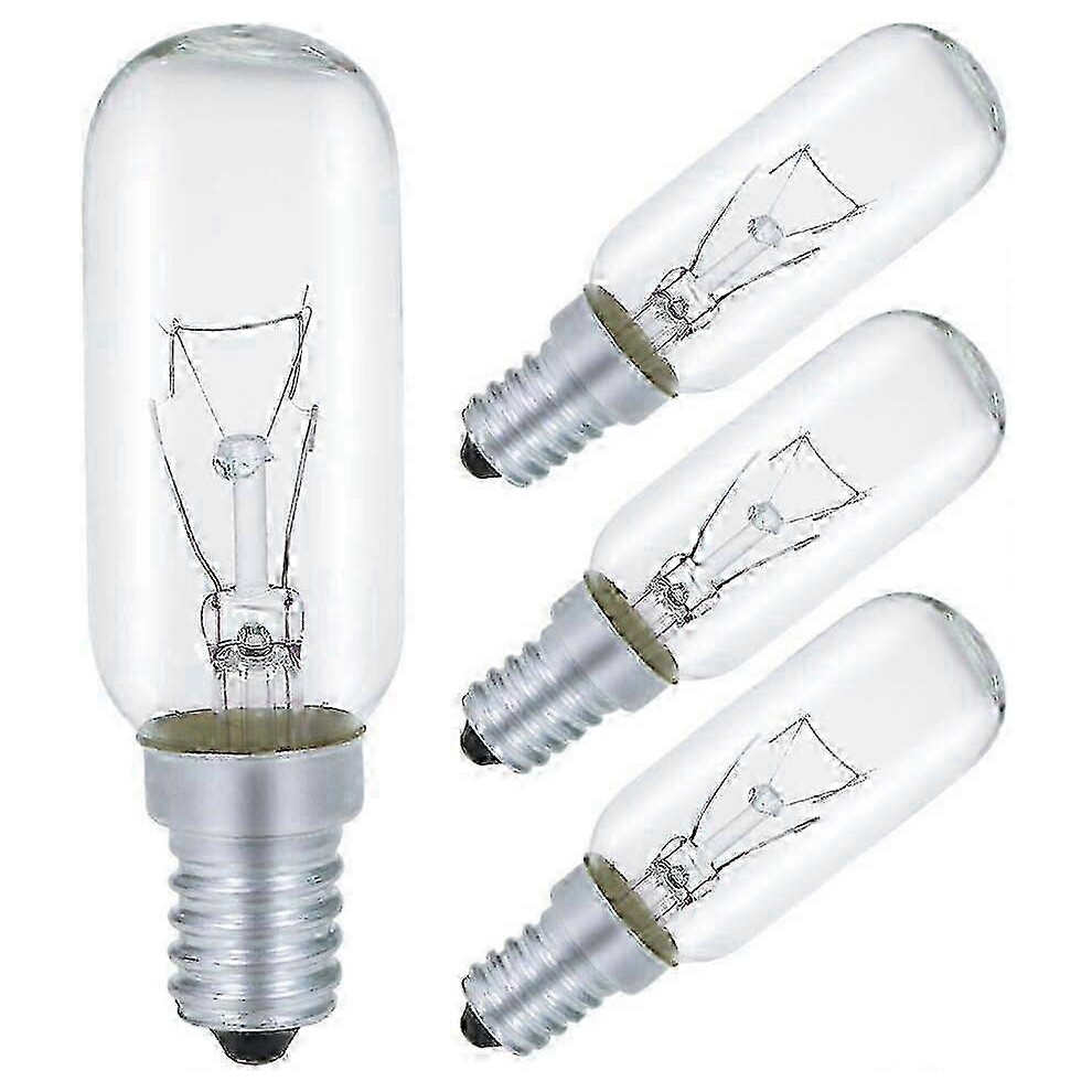 Cooker Hood Bulb E14 40W, T25 230V, Incandescent Bulb, Warm 2700K, Dimmable, Pack Of 4 Light/White