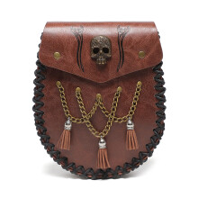 Medieval Fauxs Leather Belt Pouches Purse Middle Ages Portable Coin Purse LARP Costumes Gifts Fbg201bn