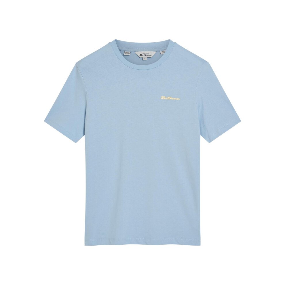 Ben Sherman (Pale 2XL) Signature Crew Neck T-Shirt For Men Blue