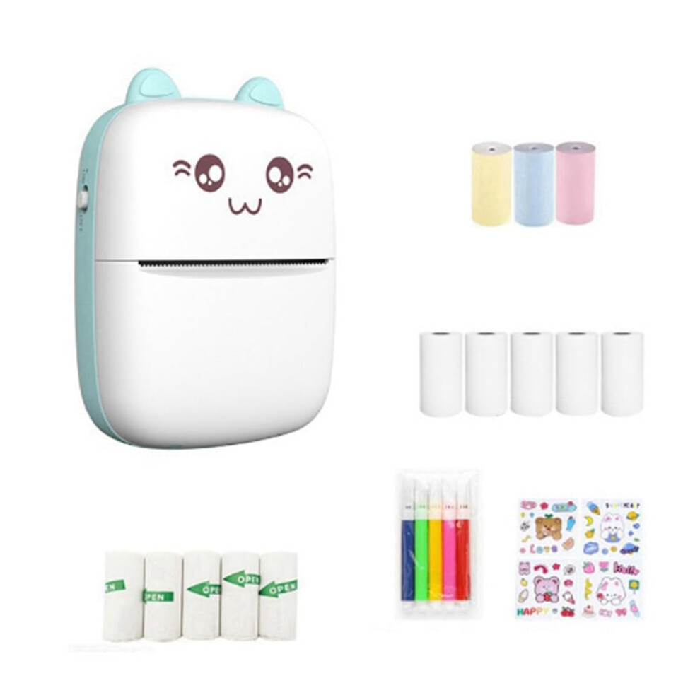 Mini Thermal Printer Bluetooth Wireless Portable Ink-Free 203Dpi Photo Label Memo Printing 9016109946669