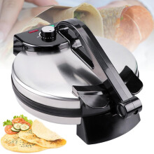 Electric Roti Maker 1800W Adjustable Temperature Chapati and Tortilla with Double-Sided Heating and Non-Stick Surface