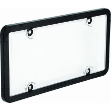 Automotive 22-1-45601-8 Universal License Plate Frame with Clear Cover, Black, 12 x 6 inches