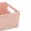 Light Pink Plastic Desktop Storage Box, Foldable & Stackable, 15x10x5.5cm 12