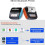 58mm Portable Hot Receipt Printer Ticket Printer Bluetooth And USB Interfaces ESC/POS Compatible Orange 2