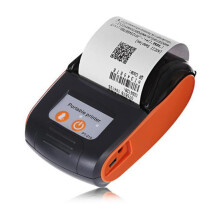 58mm Portable Hot Receipt Printer Ticket Printer Bluetooth And USB Interfaces ESC/POS Compatible Orange