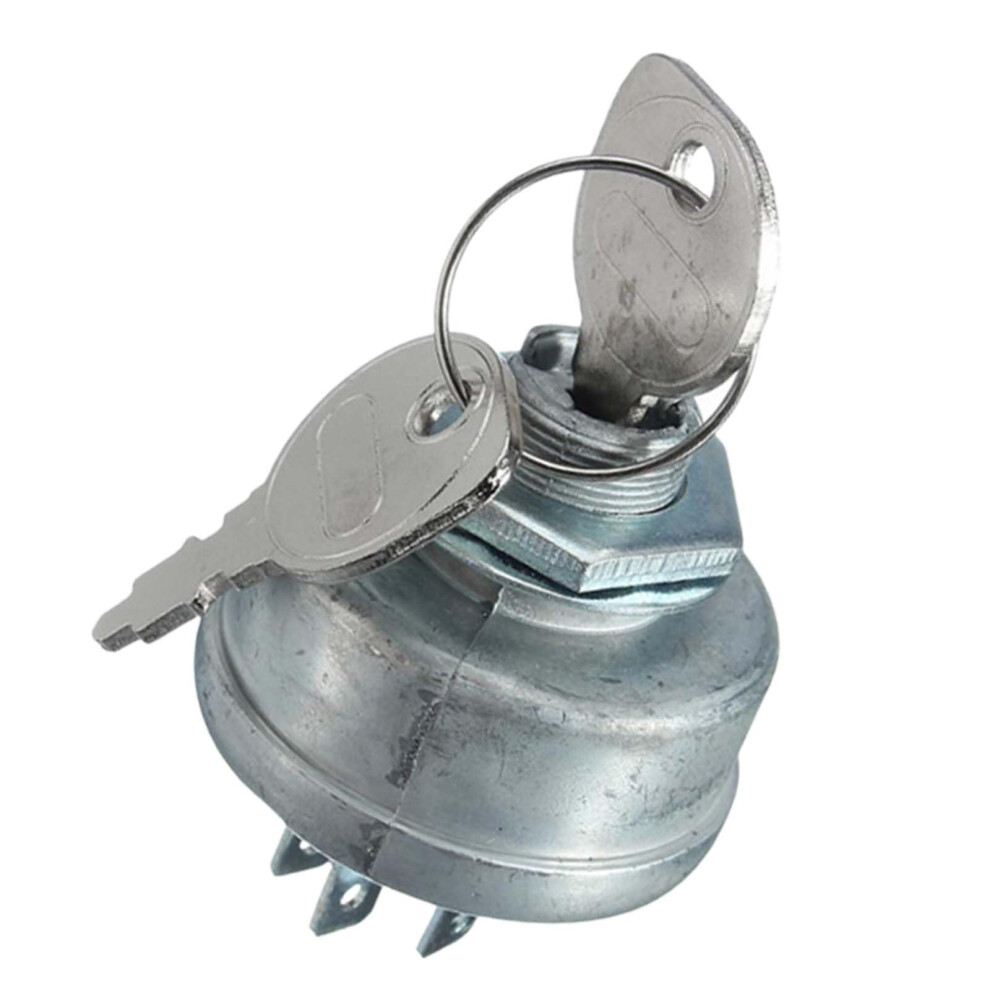 Ignition Starter Switch Lawn Mower For Mtd 725-0267/725-0267A/925-0267/925-0267A 5-Spade Lock Barrel White 9393856810345