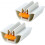 2 Pack Plastic Toothpaste Squeezer,Square Toothpaste Tube Squeezer,Rolling Tooth Pastetooth Squeezer 1