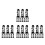 40 stuks plastic scharnierpennen voor 240l afvalcontainer 4