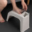 1pc plastic foot support pedicure tool small footstool white 2