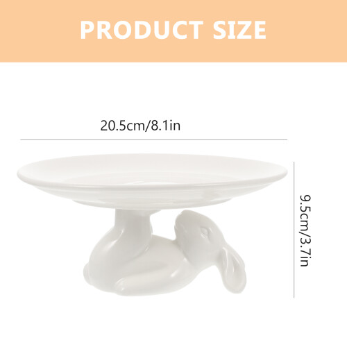 easter cake stand set ceramic bunny tray cupcake holder 1