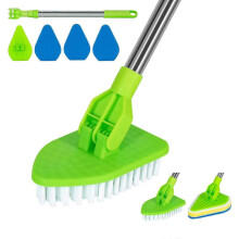 Shower Tub and Tile Scrubber Cleaning Brush with 3 Sponges and 1 Scrub
