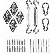 Shade Sail Mounting Kit - 304 Stainless Steel Kit Mounting Hardware for Shade Sails, Shade Triangles