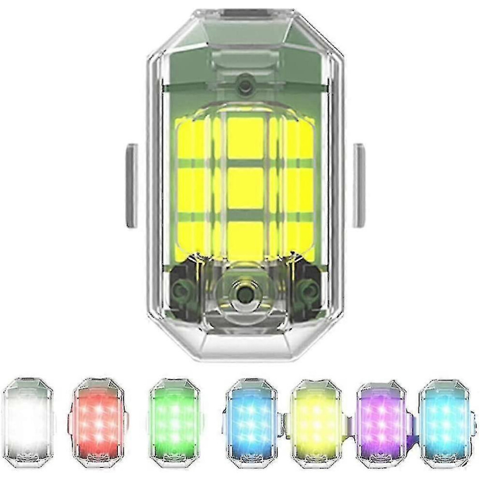 (1 - No Remote) High Brightness Wireless Led Strobe Rechargeable 7 Color Led Strobe S, Anti-Collision S, Emergency Warning Light