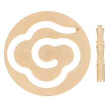 3pcs brass incense press mold with cloud pattern for diy shaping