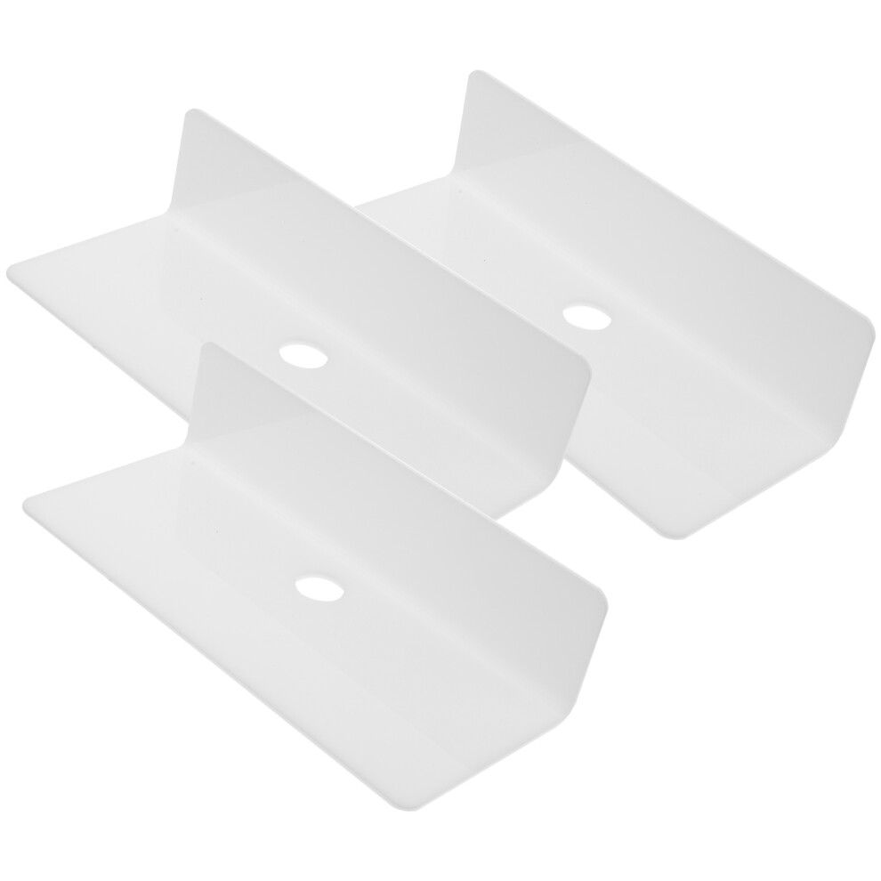 3Pcs Acrylic Floating Wall Shelves Storage Adhesive Mounted 3233474878265