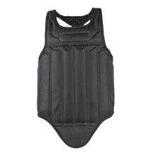 Karate Chest Protector, Taekwondo And MMA Rib Guard, Sanda Sparring Gear, Black Size S