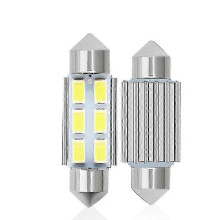 4pcs C5W 36mm 5630 SMD 6 LED Car Dome Light White Light Bulbs DC 12V