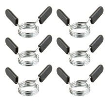 Barbell Collars 30mm Spring Clips Bar Clamp Attachments, 6PCS For Weight Lifting Training