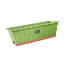 Flower Window Box Vegetable Planter Windowsill, 50x19x16 cm, Rectangular Green Planter for Yard and Porch