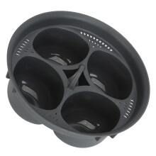 Nonstick 4-Egg Poacher Insert for Frying Pans & Ovens, Even Heat Distribution
