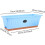 Flower Window Box Rectangular 50x19x16 Cm Vegetable Planter, Windowsill Planter With Drainage Holes, Blue 4