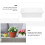 2 pezzi rettangolare per verdure da balcone 9