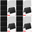 4Ensembles Petits Tableaux Effaçables Noir Pour Table 7
