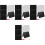 4Ensembles Petits Tableaux Effaçables Noir Pour Table 5