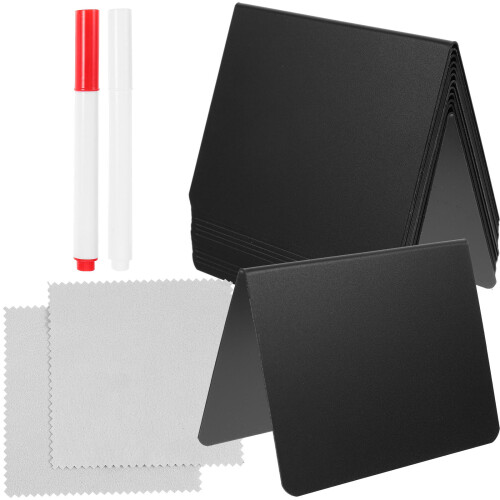 4Ensembles Petits Tableaux Effaçables Noir Pour Table