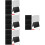 4Ensembles Petits Tableaux Effaçables Noir Pour Table 9
