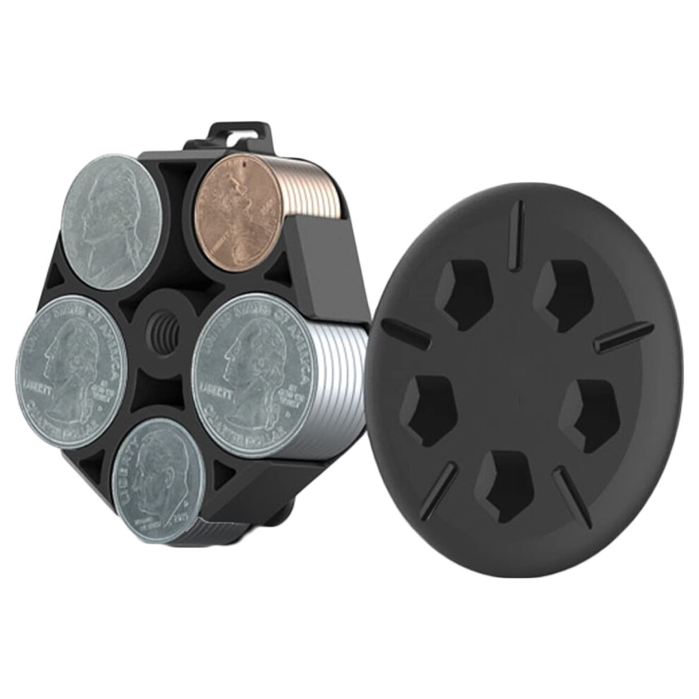 Portable Coin Storage Case With Belt Clip, Large Capacity Coin Dispenser, Car Change Organizer, Game Coin Organizer Case 9354506798765