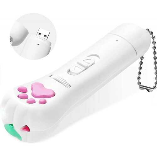 Interactive Laser Pointer ,Cat Toys for Indoor Cats Interactive,Rechargeable Cat Teaser Wand Toy