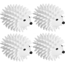 4PCS Dryer Balls for Laundry, Whit Plastic Hedgehog Reusable Laundry Ball and Dryer Ball