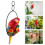 delicate simulation parrot window garden decoration fake bird model 8