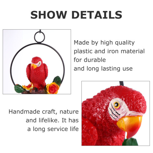delicate simulation parrot window garden decoration fake bird model 2