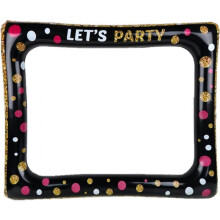 Inflatable Photo Frame Selfie Photo Frame, Giant Photo Booth Birthday Selfie Frame Celebration Inflatable Party Props for Wedding