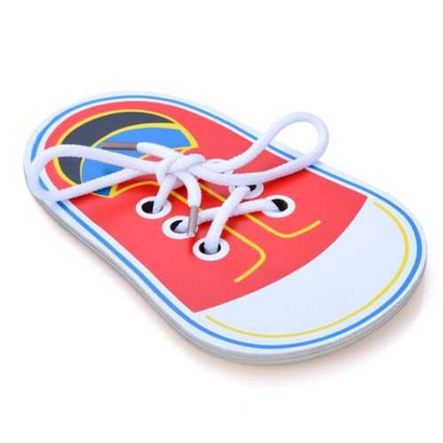 Shoe Lacing Toy Educational Prop Threading Toys Threads Tie Shoes Tool 2
