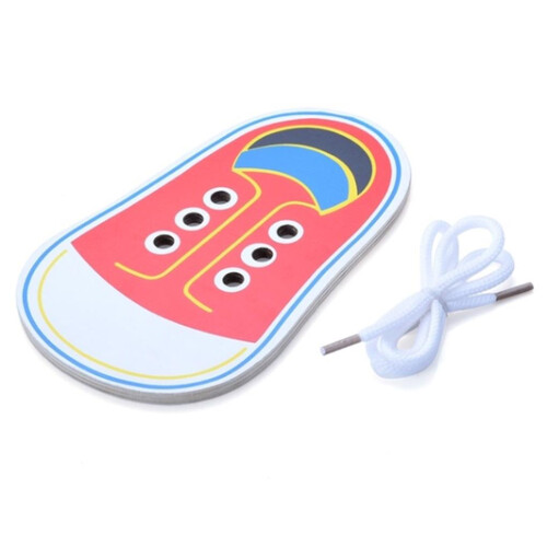 Shoe Lacing Toy Educational Prop Threading Toys Threads Tie Shoes Tool