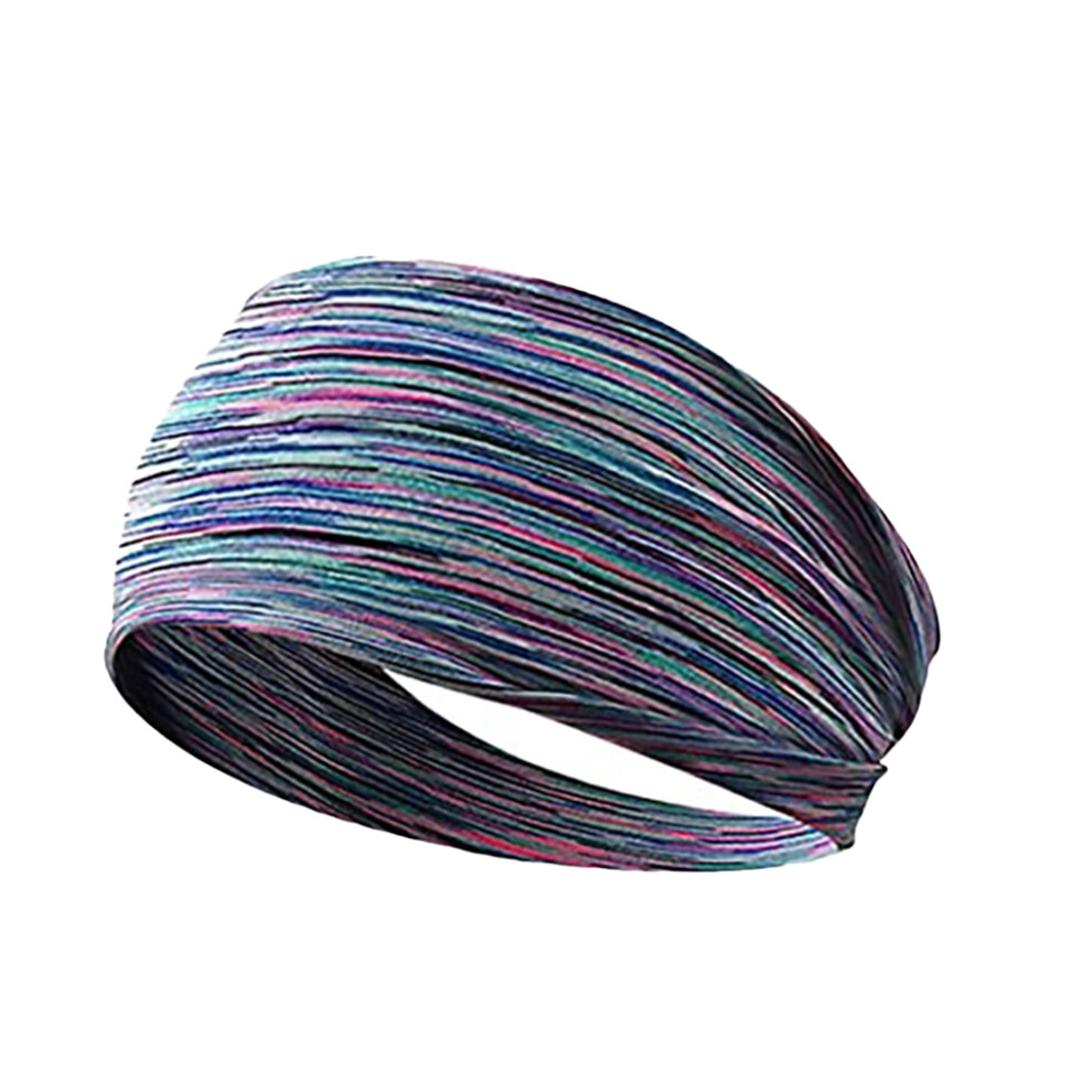 (Colorful) Elastic Headband Moisture Absorption Sport Sweatband Outdoor Gym-image-OPC-PKM6XQH-NEW