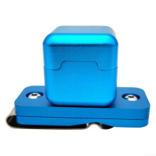 Magnetic Chalk Holder Case For Billiards Blue With Carrying Clip