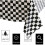 54" x 108" Black and White Checkered Tablecloth Racing Tablecloth Party Disposable Rectangular Checkered Flag Plastic Checkered Tablecloth 6