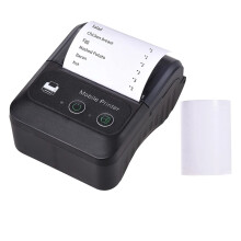 Receipt Printer ESC/POS USB POS Printer For Android iOS Windows Compatible Mobile Printer Black One Size
