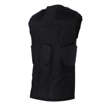 Padded Compression Vest Comfortable Tight Fit Quick Drying Easy To Clean Impact Resistant Chest Rib Protector Football L